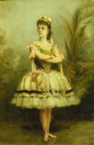 Mme Berthe Bernay, soliste puis professeur à l'Opéra dans "Les deux pigeons". Burrel.