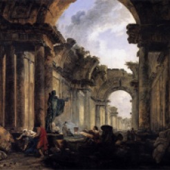 Hubert Robert : La grande galerie du Louvre en ruine. 1796