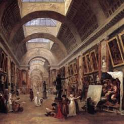 Hubert Robert : La grande galerie du Louvre, 1796